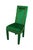 This dramatic set of eight mid-century modern dining chairs features a bold, high-back silhouette entirely upholstered in...