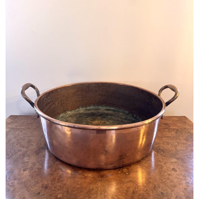 Large Antique George III Copper Pan, 1800 For Sale - Image 6 of 6