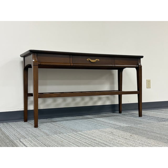 ** The low height of this table makes it an excellent choice for a medium size TV stand ** -MCM SOFA TABLE WITH MAGAZINE...