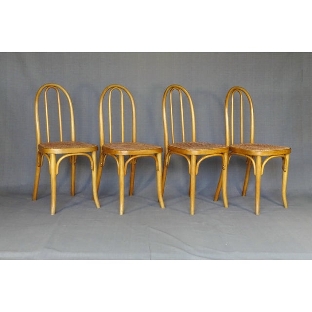 N°A 738 Bistro Chairs from Thonet, 1920, Set of 4 For Sale - Image 4 of 16