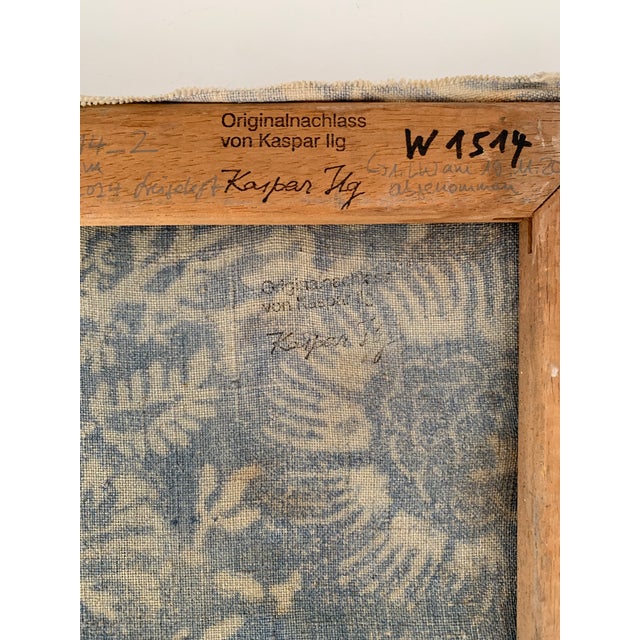 1960s Kaspar Ilg Oil on Canvas Kitchen Scene Still Life For Sale - Image 10 of 11