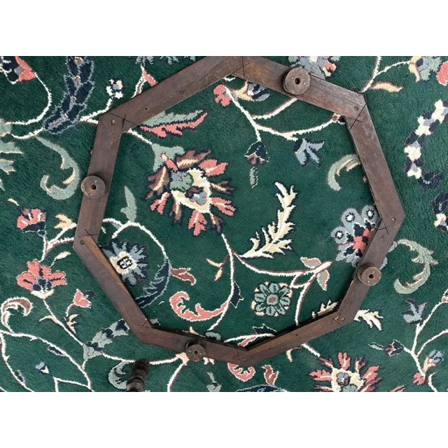 Early 1900s Antique Asian Brass Tray-Top Table For Sale - Image 12 of 13