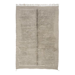 Textured Two-Tone Hand-Knotted Wool Rug | 10'0" X 6'11" | One of a Kind For Sale