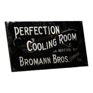 Antique Rog Bromann Bros Butcher Shop Sign For Sale