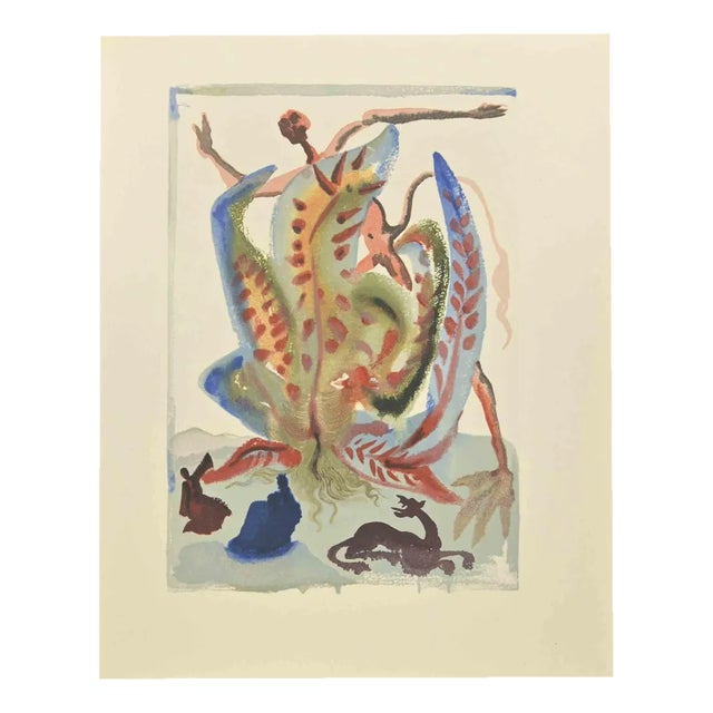 Salvador Dalí, Gluttony, Woodcut, 1963 For Sale