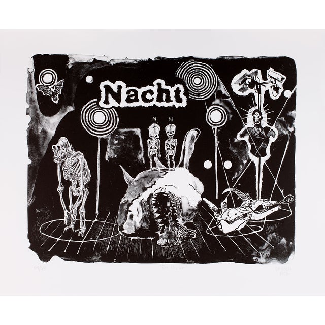 Damien Deroubaix, Die Nacht, 2017, Lithograph For Sale