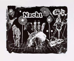 Damien Deroubaix, Die Nacht, 2017, Lithograph
