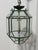 Gold Octagonal Chandelier Lantern in Brass and Beveled Glass in the style of Adolf Loos, 1960 For Sale - Image 8 of 13