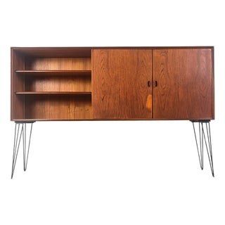 Mid-Century Teak Highboard from Oswald Vermaercke, 1950s For Sale