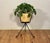 Vintage Mid-Century Modern Atomic Age Plant Stand With Ceramic Pottery, Circa 50s For Sale - Image 12 of 12