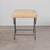 Metal Panoplie Iron Loop Stool, Yellow Linen For Sale - Image 7 of 10
