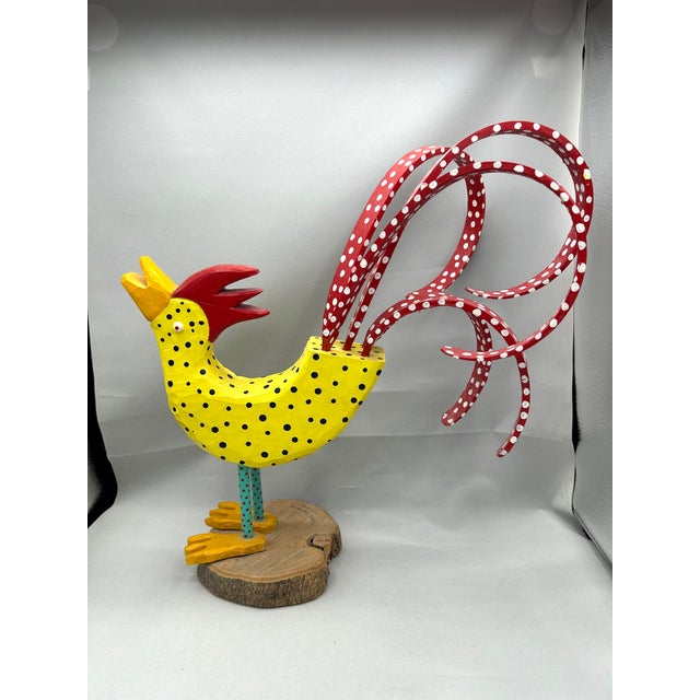 Folk Art Rooster Sculpture by Reed Timmons For Sale - Image 11 of 11
