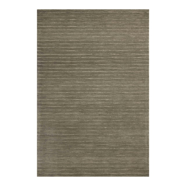 Chris Loves Julia x Loloi Henry Olive / Ivory 3'-6" x 5'-6" Accent Rug For Sale