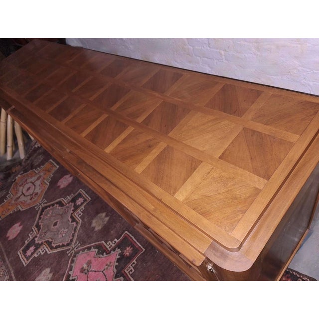 Large Brutalist French Sideboard with Carved Panels, 1940s For Sale - Image 13 of 16