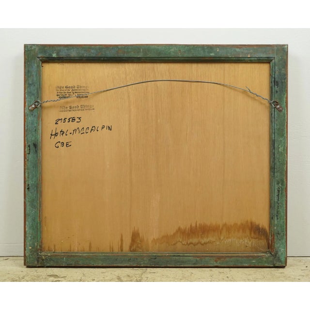 Wood Handcrafted McAlpin Hotel Copper Window Frame Mirror For Sale - Image 7 of 9