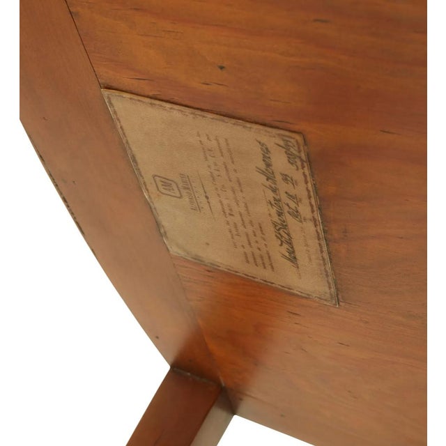 1990s Alfonso Marina Ebanista Sheridan Style Pembroke Drop Leaf Side Table For Sale - Image 5 of 5
