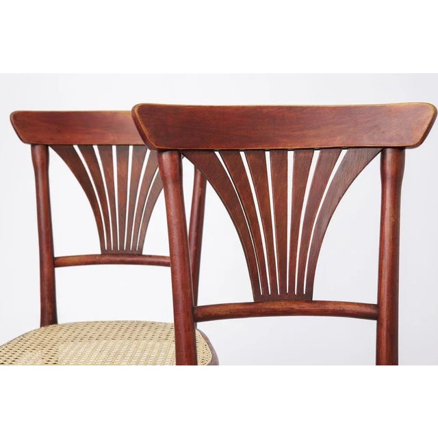 Set of Vintage #221 Chairs from Thonet For Sale - Image 6 of 11