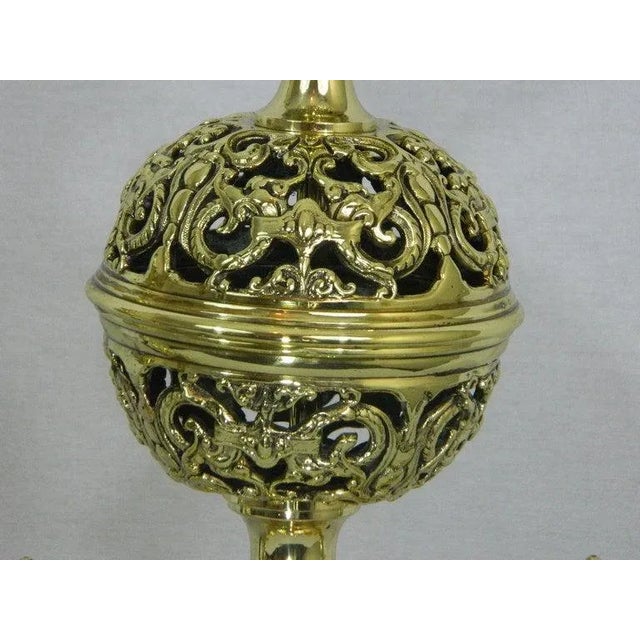 Chenets or Andirons With Two Pierced or Reticulated Balls, 19th Century - a Pair For Sale In Savannah - Image 6 of 11