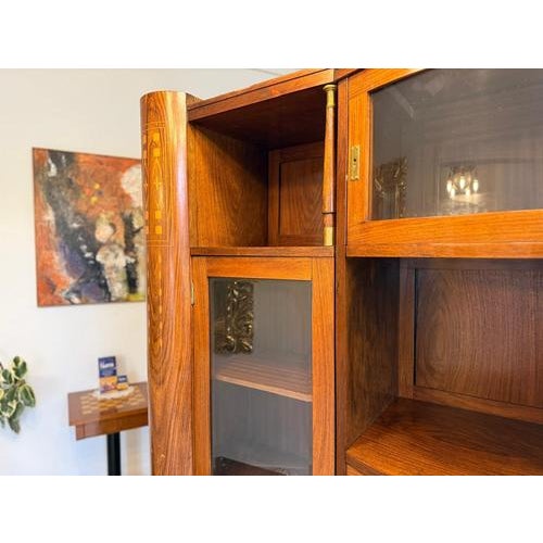 Brown Art Nouveau Display Bookcase, 1890s For Sale - Image 8 of 18