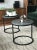 Modern Diana Round Coffee Table with Powder Coated Steel and Marble by Casa Botelho For Sale - Image 10 of 12