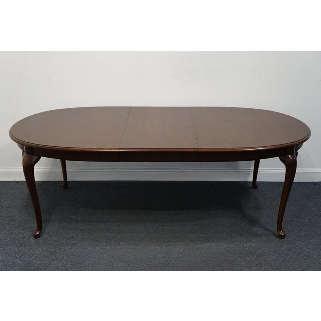 Thomasville Thomasville Furniture Collectors Cherry Collection 88" Oval Dining Table 10121-752 For Sale - Image 4 of 11