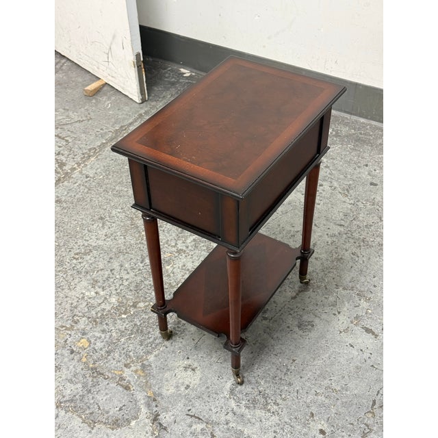 Circa 1999 Bombay Co. Side Table + Casters For Sale In San Francisco - Image 6 of 12