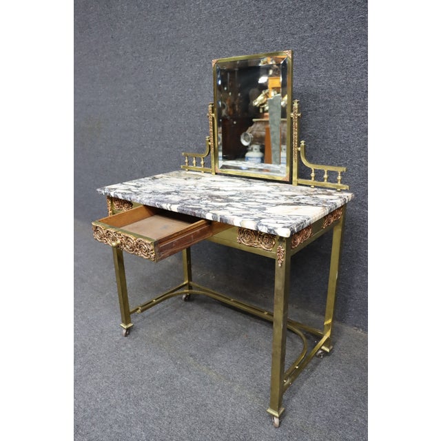 Mid 20th Century French Art Nouveau Vanity Table For Sale - Image 14 of 14
