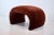 Wood Directional Waterfall Ottoman Set, Auburn Velvet, Art Deco, Usa, 1980s For Sale - Image 7 of 10