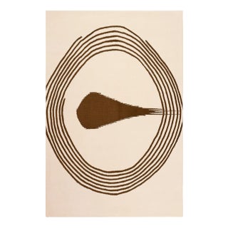 Cotton Modern Rectangular Rug by Tapis Studio for Hommés Studio For Sale