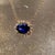 Natural Sapphire Diamond Halo Pendant With Chain 18" 14k YG 1.67 TCW Certified For Sale - Image 13 of 15