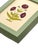 Contemporary Original Hand-Painted Deep Burgundy and Green Motif Painting in a Hand-Painted Frame For Sale - Image 3 of 3