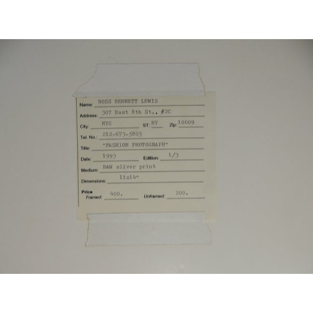 Contemporary Framed Black & White Photograph by Ross Bennett Lewis For Sale - Image 3 of 5