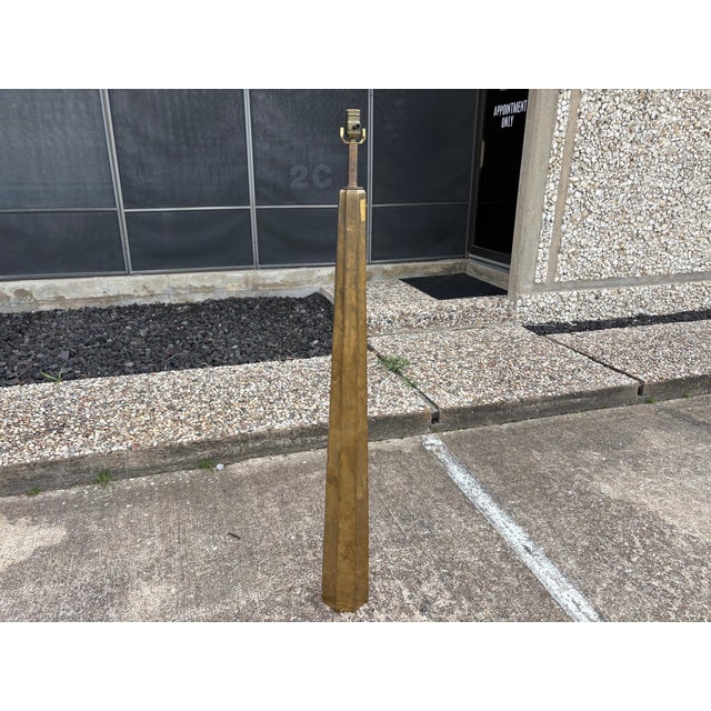 Baguès 1960s French Modern Brass Floor Lamp For Sale - Image 4 of 10