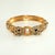 Ciner Vintage Ciner Hinged Bangle Bracelet Leopard Rhinestones Gold-Plated For Sale - Image 4 of 6