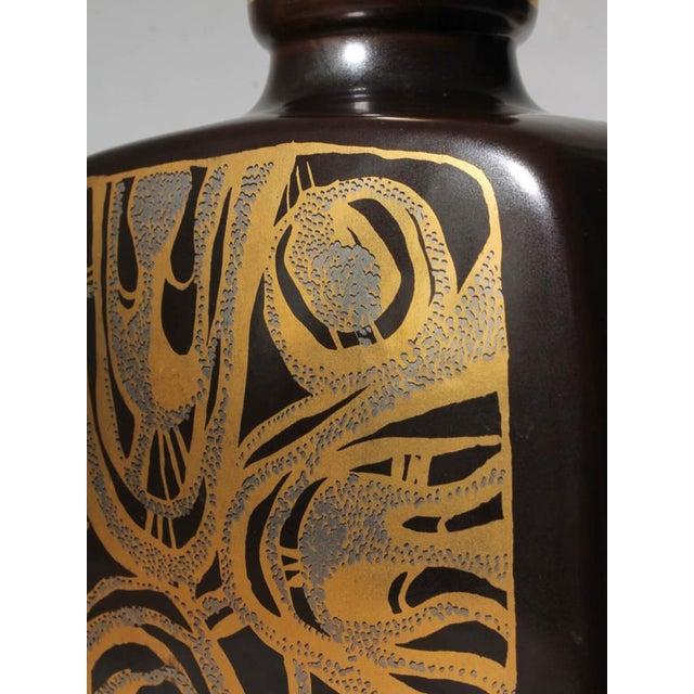 Ceramic Abstract Vase by Gerd Hiort Petersen for Søholm, Denmark, 1960s For Sale - Image 6 of 7