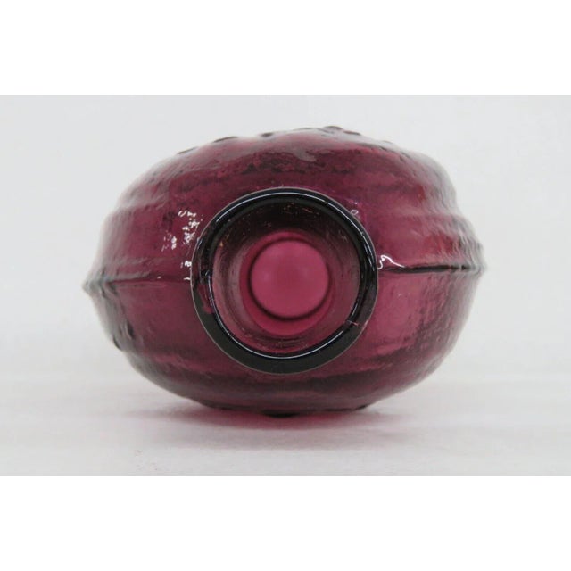 Albany Glass Works Purple George Washington Mayflower Flask Bottle For Sale - Image 4 of 12