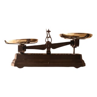 19th Century French Brass & Iron Scale (A) For Sale