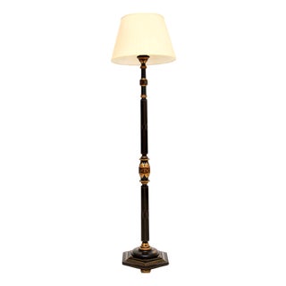 Chinese Lacquered Floor Lamp, 1920s For Sale