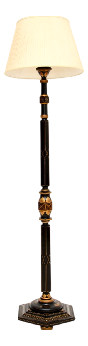 Chinese Lacquered Floor Lamp, 1920s