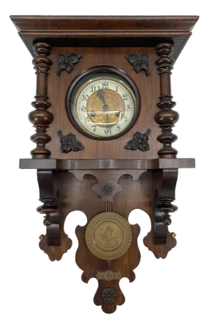 Antique German Wall Clock, 1890
