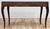 Brown Italian Saber Leg Burlwood Console Table or Writing Desk For Sale - Image 8 of 17