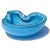 Mid-Century Modern Murano Barbini Vintage Sky Blue Gold Flecks Control Bubbles Vintage Italian Art Glass Bowl Ashtray For Sale - Image 3 of 7