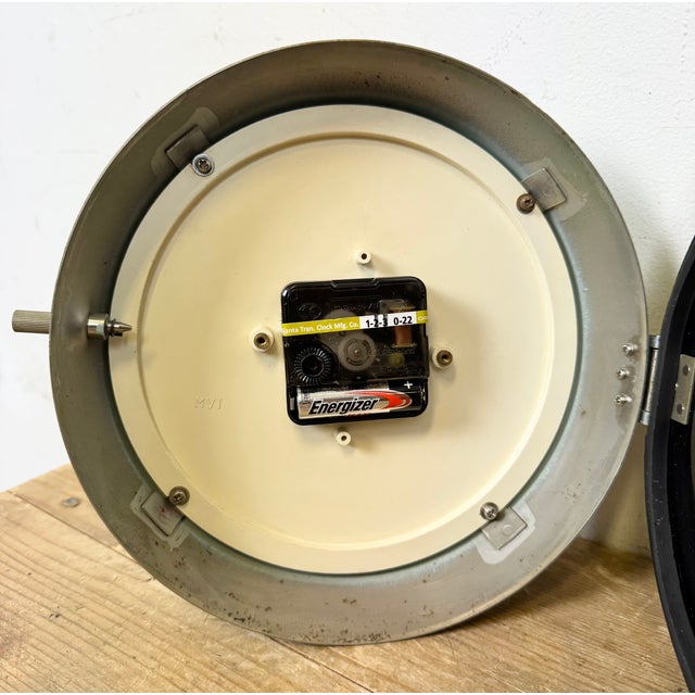 Vintage Blue Ships Wall Clock from Seiko, 1970s For Sale - Image 16 of 18