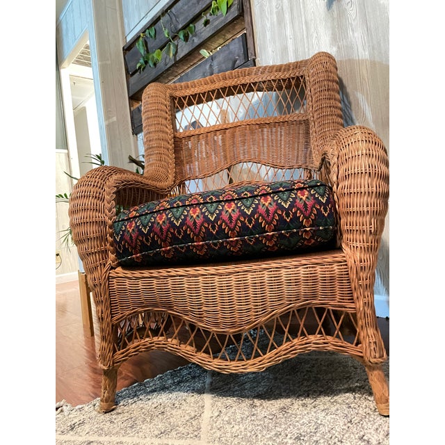 Pennsylvania House Wicker Collection Rattan Chair Chairish