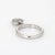 Early 21st Century Tiffany & Co Heart Diamond Charm Ring Estate Platinum Tag Sz 5.75 Jewellery For Sale - Image 5 of 7
