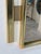 Italian Vintage Italian Brass and Lucite Wall Mirror 1970s For Sale - Image 3 of 8