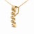 Haus of Brilliance 14K Yellow Gold Bezel Set 1/7 Cttw Diamond Vertical Bar Pendant Necklace For Sale - Image 4 of 4
