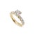 Gender: Ladies Metal Type: 10K Yellow Gold Ring Size: 7 Width: 1.74 mm Weight: 4.60 grams Ladies 10K yellow gold, diamond...