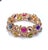 Bochic “Capri” Purple Amethyst & Multi Color Sapphires Cuff Set In 18K & Silver For Sale - Image 4 of 7