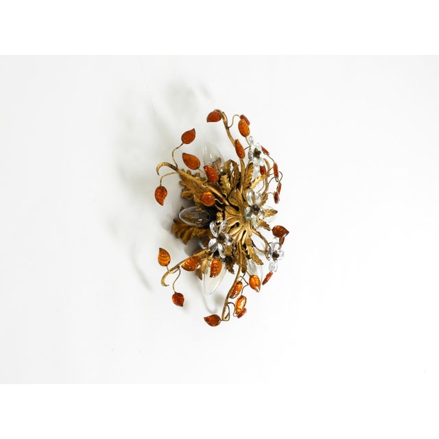 Gold-Plated Ceiling Lamp by Banci Firenze, Italy, 1960s For Sale - Image 4 of 18